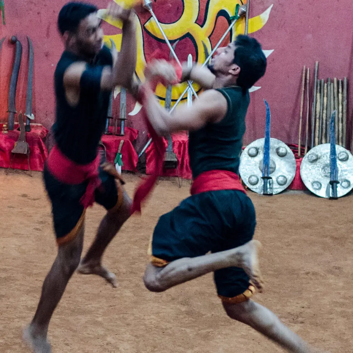 Kalaripayattu Martial Arts Demonstration at Thekkady Kerala