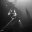 Divers Heading towards the Stern of the Port Napier 
