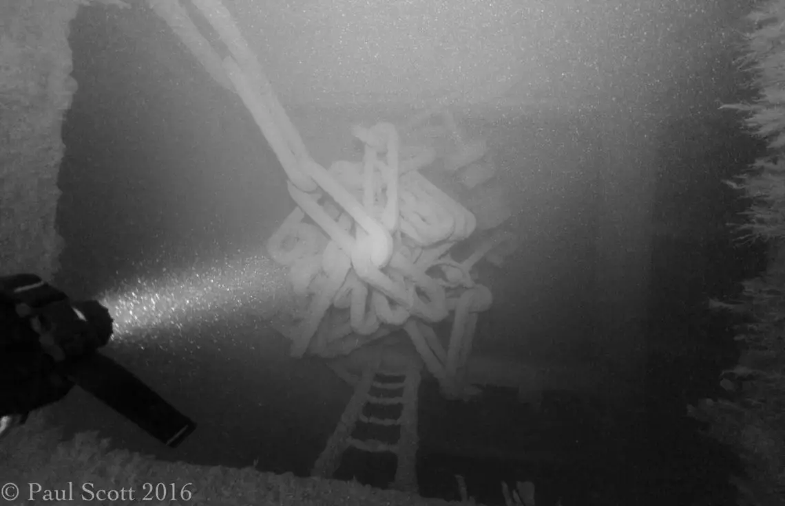 Forward Cargo hold on the Lochgarry 