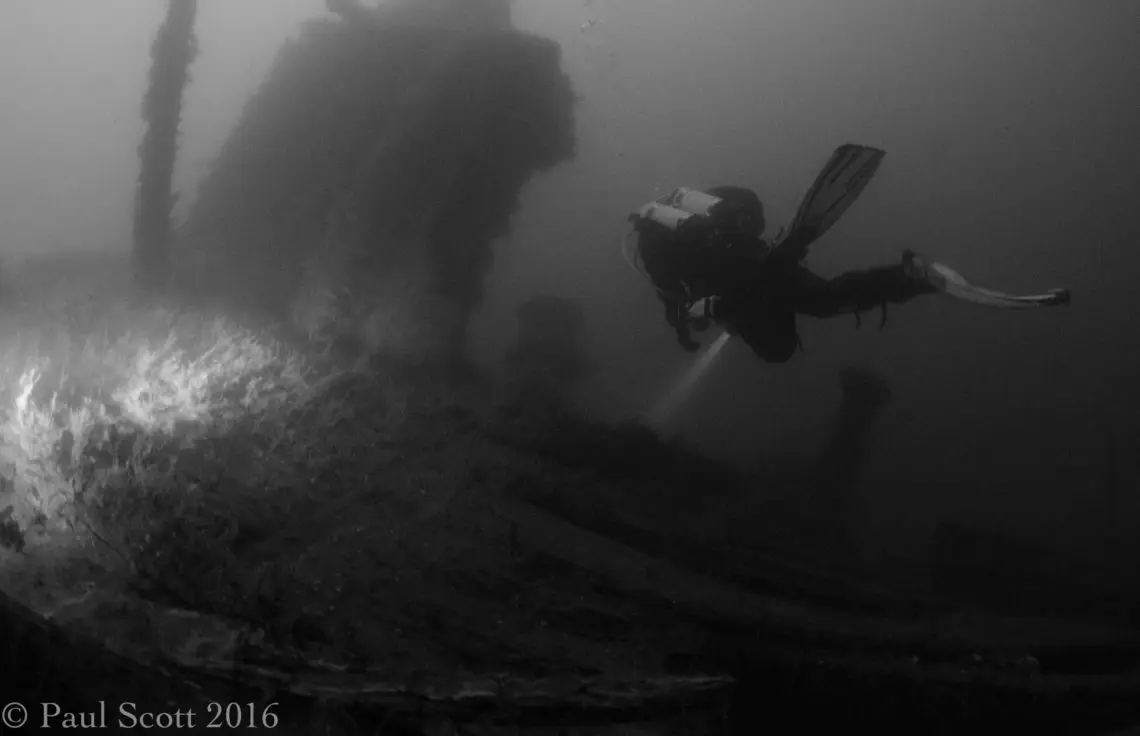 Stern Cabin on the Lochgarry Shipwreck
