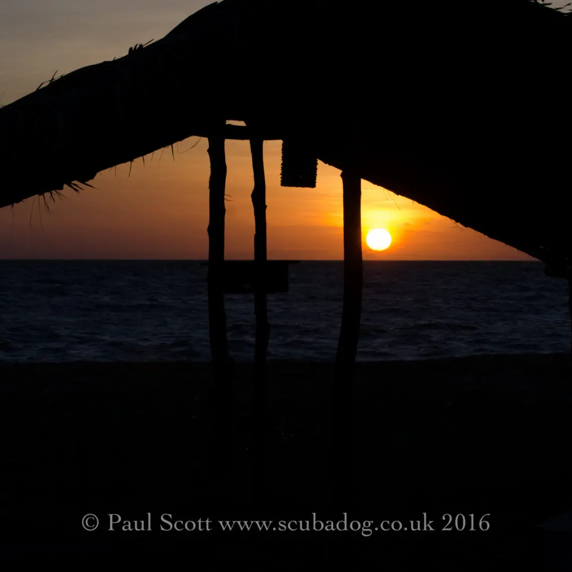 Sunset at the Palagama Beach Resort Kalpitiya Sri Lanka